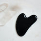 BLACK OBSIDIAN NATURAL STONE GUA SHA